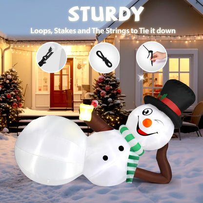 Lying Gingerbread Yard Decor